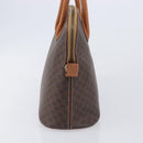 CELINE Macadam Canvas Hand Bag PVC Leather Brown Gold Auth 213541-5
