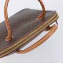 CELINE Macadam Canvas Hand Bag PVC Leather Brown Gold Auth 213541-6