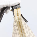 CELINE Macadam Canvas Shoulder Bag PVC Leather White Gold Auth 213544V-17
