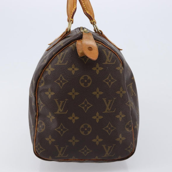 LOUIS VUITTON Monogram Speedy 30 Hand Bag M41526 LV Auth 213548