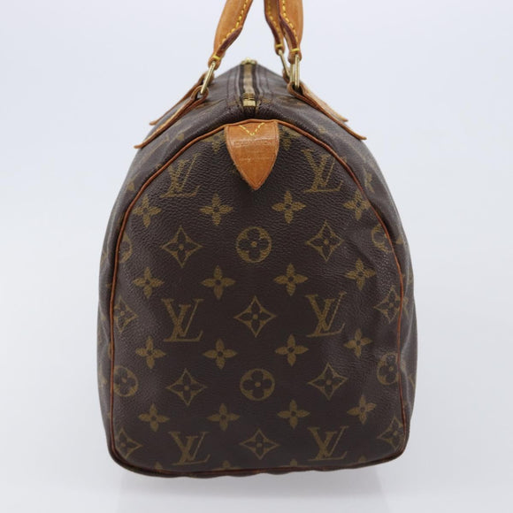 LOUIS VUITTON Monogram Speedy 30 Hand Bag M41526 LV Auth 213548
