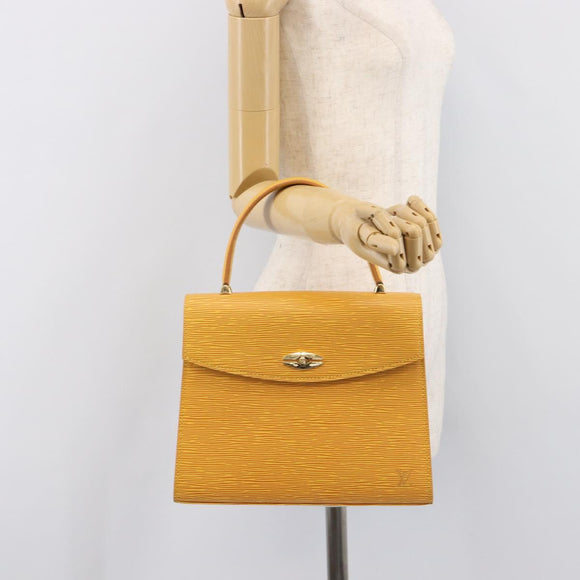 LOUIS VUITTON Epi Malesherbes Bag Tassili Yellow Jonne M52379 LV Auth 213549A