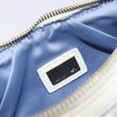 FENDI Zucca Canvas Accessory Pouch Light Blue Gold Auth 213553V-20