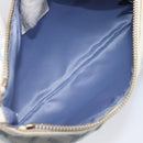 FENDI Zucca Canvas Accessory Pouch Light Blue Gold Auth 213553V-21