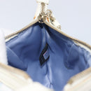 FENDI Zucca Canvas Accessory Pouch Light Blue Gold Auth 213553V-22