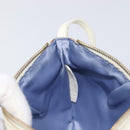 FENDI Zucca Canvas Accessory Pouch Light Blue Gold Auth 213553V-23