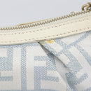 FENDI Zucca Canvas Accessory Pouch Light Blue Gold Auth 213553V-5