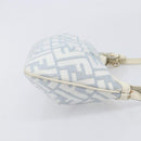 FENDI Zucca Canvas Accessory Pouch Light Blue Gold Auth 213553V-6