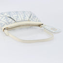 FENDI Zucca Canvas Accessory Pouch Light Blue Gold Auth 213553V-9