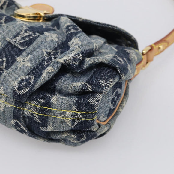 LOUIS VUITTON Monogram Denim Mini Pretty Raye Bag Blue M95333 LV Auth 213555V