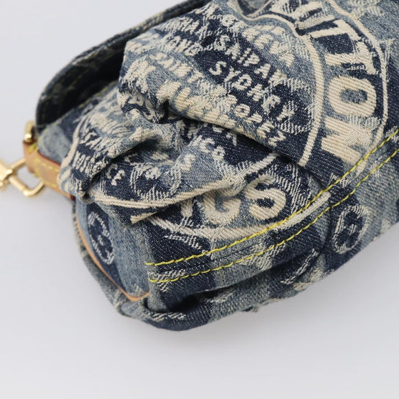 LOUIS VUITTON Monogram Denim Mini Pretty Raye Bag Blue M95333 LV Auth 213555V