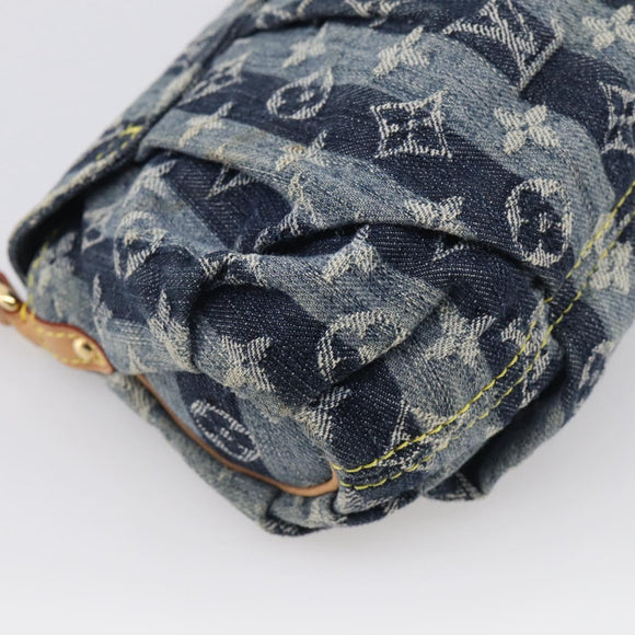 LOUIS VUITTON Monogram Denim Mini Pretty Raye Bag Blue M95333 LV Auth 213555V