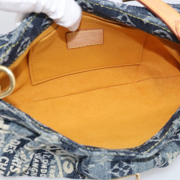 LOUIS VUITTON Monogram Denim Mini Pretty Raye Bag Blue M95333 LV Auth 213555V