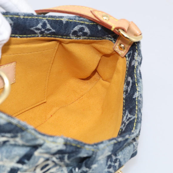LOUIS VUITTON Monogram Denim Mini Pretty Raye Bag Blue M95333 LV Auth 213555V