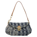 LOUIS VUITTON Monogram Denim Mini Pretty Raye Bag Blue M95333 LV Auth 213555V-2