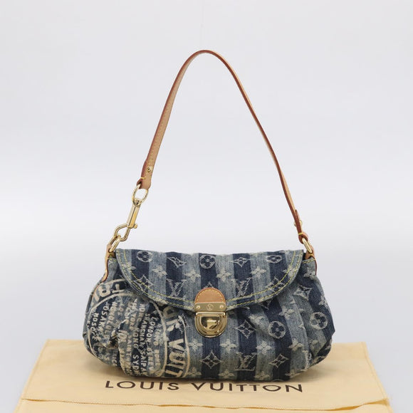 LOUIS VUITTON Monogram Denim Mini Pretty Raye Bag Blue M95333 LV Auth 213555V