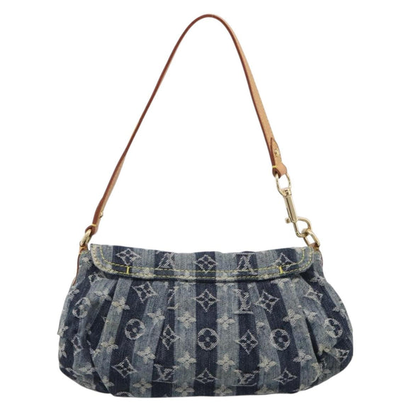 LOUIS VUITTON Monogram Denim Mini Pretty Raye Bag Blue M95333 LV Auth 213555V
