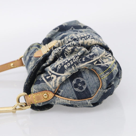 LOUIS VUITTON Monogram Denim Mini Pretty Raye Bag Blue M95333 LV Auth 213555V