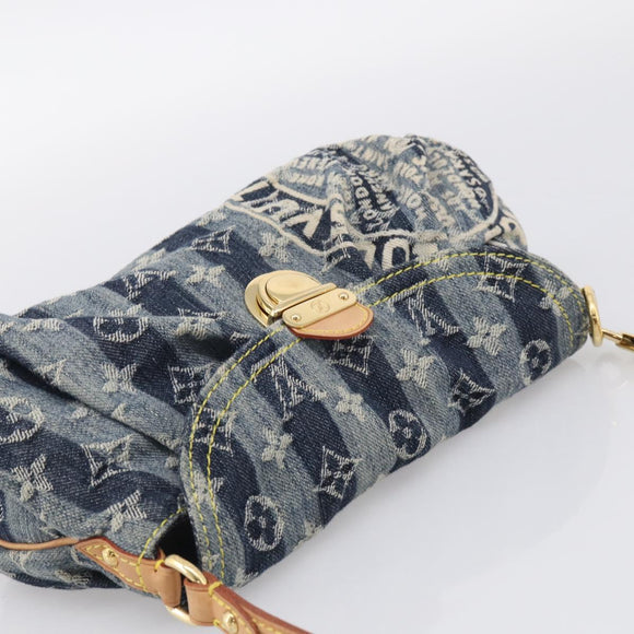 LOUIS VUITTON Monogram Denim Mini Pretty Raye Bag Blue M95333 LV Auth 213555V
