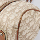 Christian Dior Romantic Chain Tote Bag PVC Beige Silver Auth 213557-16