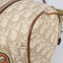 Christian Dior Romantic Chain Tote Bag PVC Beige Silver Auth 213557-18