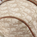 Christian Dior Romantic Chain Tote Bag PVC Beige Silver Auth 213557-19