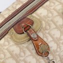 Christian Dior Romantic Chain Tote Bag PVC Beige Silver Auth 213557-22