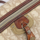 Christian Dior Romantic Chain Tote Bag PVC Beige Silver Auth 213557-23