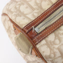 Christian Dior Romantic Chain Tote Bag PVC Beige Silver Auth 213557-9
