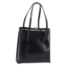 GUCCI Tote Bag Leather Black Gold Auth 213560A-1