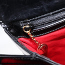 GUCCI Tote Bag Leather Black Gold Auth 213560A-22