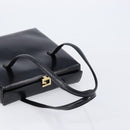 GUCCI Tote Bag Leather Black Gold Auth 213560A-7