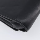 CELINE Chain Shoulder Bag Leather Black Gold Auth 213562-14