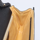 CELINE Chain Shoulder Bag Leather Black Gold Auth 213562-20