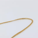 CELINE Chain Shoulder Bag Leather Black Gold Auth 213562-9