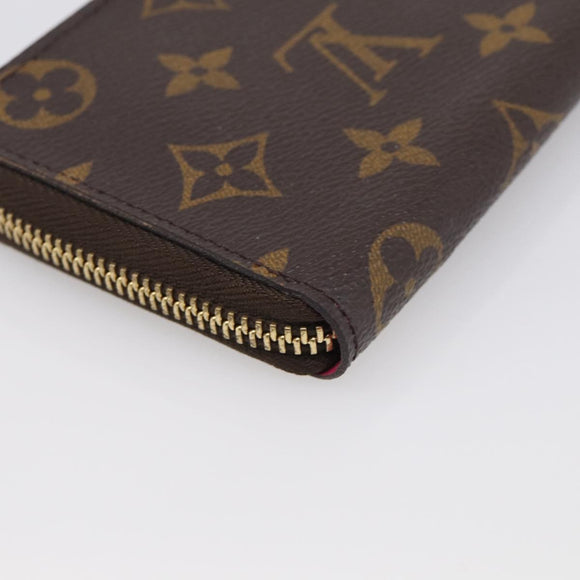LOUIS VUITTON Monogram Portefeuille Clemence Long Wallet M60742 LV Auth 213565V