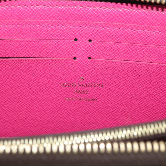 LOUIS VUITTON Monogram Portefeuille Clemence Long Wallet M60742 LV Auth 213565V