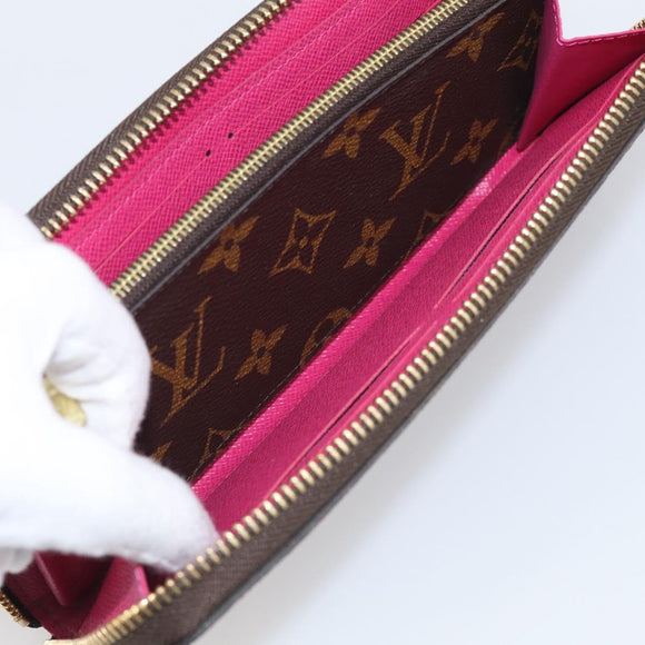 LOUIS VUITTON Monogram Portefeuille Clemence Long Wallet M60742 LV Auth 213565V