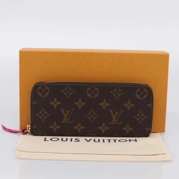 LOUIS VUITTON Monogram Portefeuille Clemence Long Wallet M60742 LV Auth 213565V