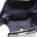 Salvatore Ferragamo Vala Hand Bag Leather Black Gold Auth 213569A-16
