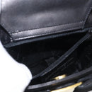 Salvatore Ferragamo Vala Hand Bag Leather Black Gold Auth 213569A-20