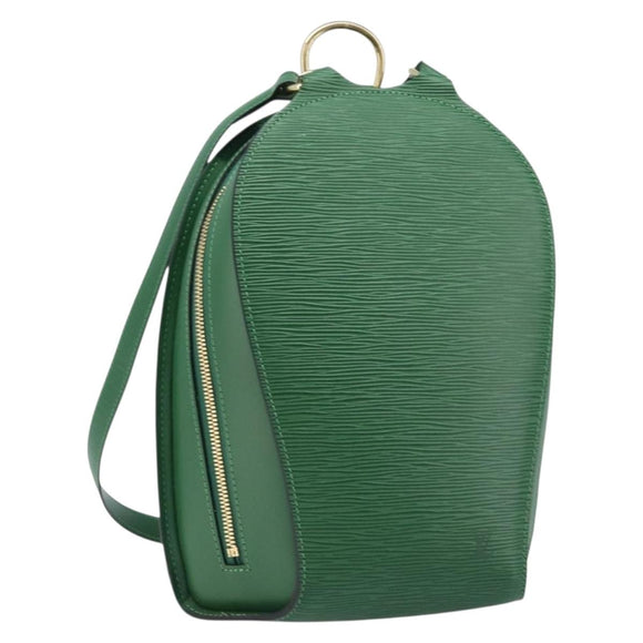 LOUIS VUITTON Epi Mabillon Backpack Green M52234 LV Auth 213574V