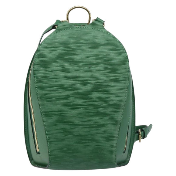 LOUIS VUITTON Epi Mabillon Backpack Green M52234 LV Auth 213574V