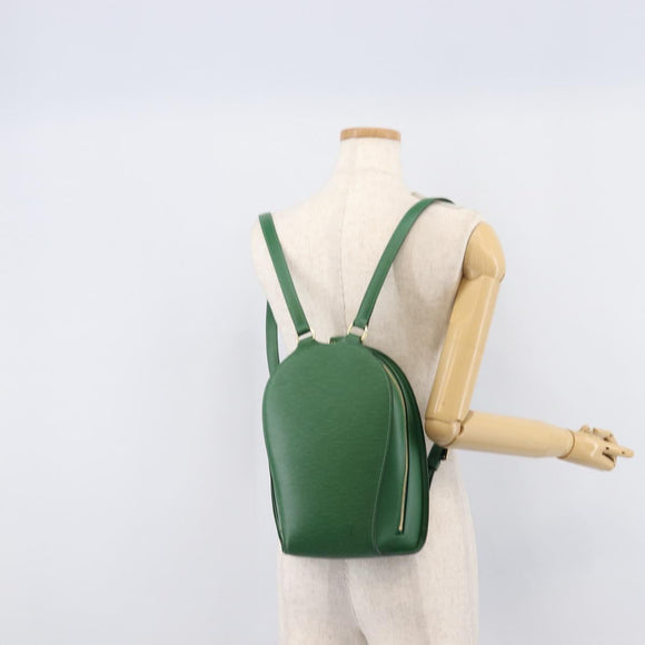 LOUIS VUITTON Epi Mabillon Backpack Green M52234 LV Auth 213574V
