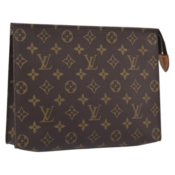 LOUIS VUITTON Monogram Poche Toilette 26 Pouch M47542 LV Auth 213580A