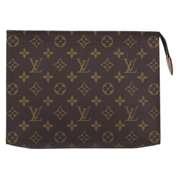 LOUIS VUITTON Monogram Poche Toilette 26 Pouch M47542 LV Auth 213580A