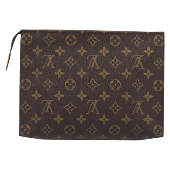 LOUIS VUITTON Monogram Poche Toilette 26 Pouch M47542 LV Auth 213580A