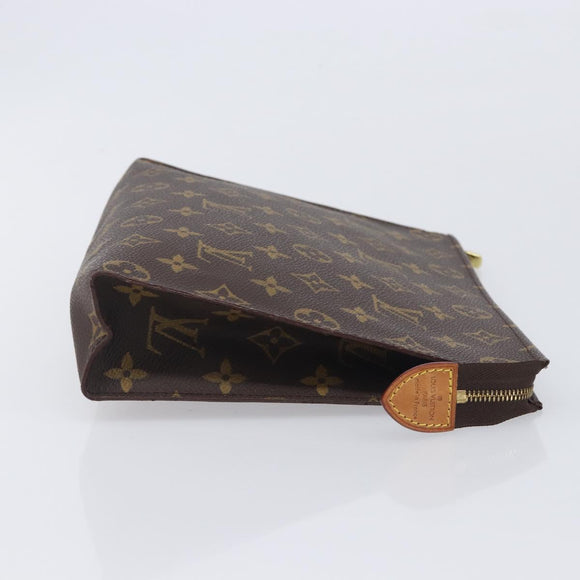 LOUIS VUITTON Monogram Poche Toilette 26 Pouch M47542 LV Auth 213580A