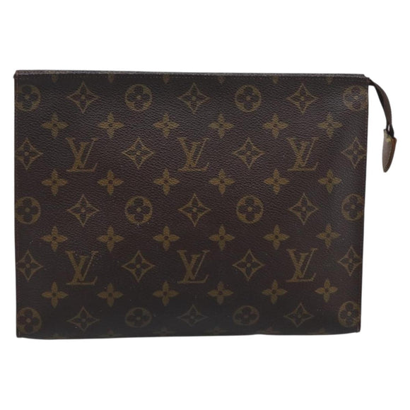 LOUIS VUITTON Monogram Poche Toilette 26 Pouch M47542 LV Auth 213581