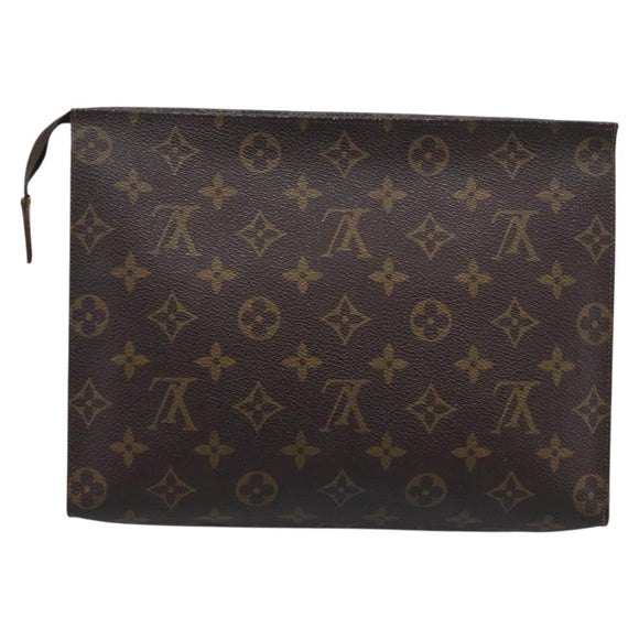 LOUIS VUITTON Monogram Poche Toilette 26 Pouch M47542 LV Auth 213581
